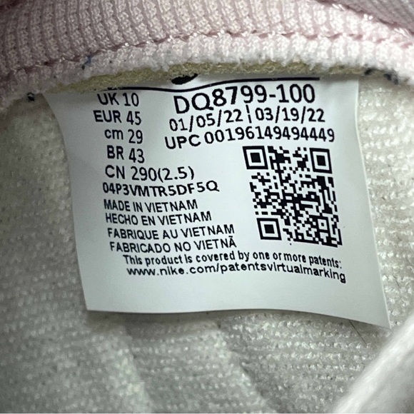 Nike Dunk High 1985 Pink Denim Barely Rose - Picture 7 of 11